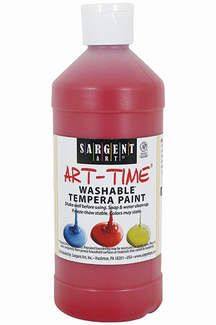 Picture of Red washable tempera 16 oz