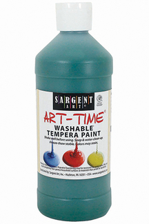Picture of Green washable tempera 16 oz