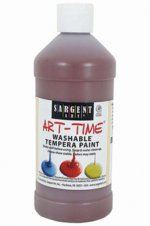 Picture of Brown washable tempera 16 oz