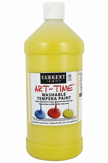 Picture of Yellow washable tempera paint 32oz
