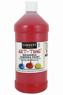 Picture of Red washable tempera paint 32oz
