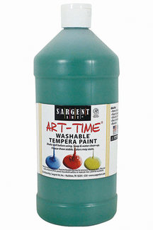 Picture of Green washable tempera paint 32oz