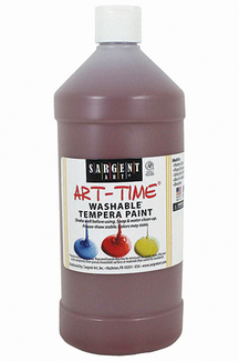 Picture of Brown washable tempera paint 32oz