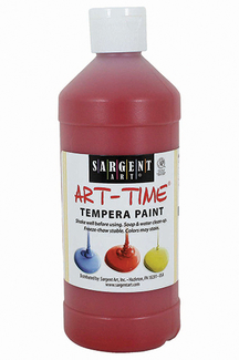 Picture of Red tempera paint 16oz
