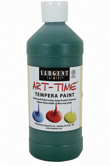 Picture of Green tempera paint 16oz