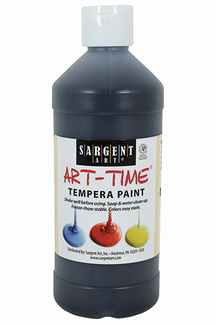 Picture of Black tempera paint 16oz