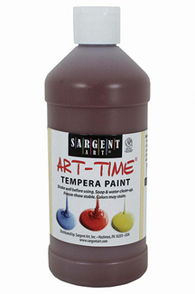 Picture of Brown tempera paint 16oz