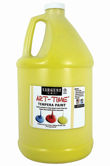 Picture of Yellow tempera paint gallon