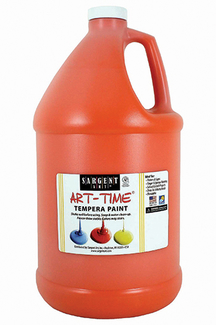 Picture of Orange tempera paint gallon