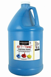 Picture of Turquoise tempera paint gallon