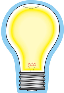 Picture of Light bulb large notepad