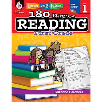 Picture of 180 days of reading book for first  grade