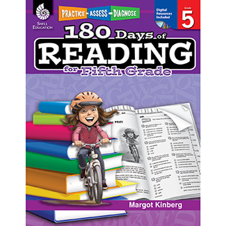 Picture of 180 days of reading book for fifth  grade