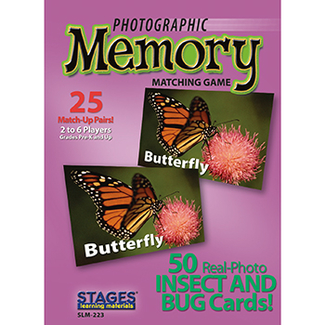 Picture of Insects & bugs photographic memory  matching game