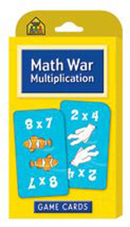 Picture of Math war multiplication game cards