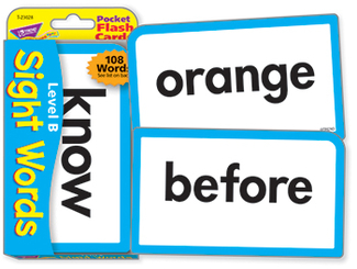 Picture of Pocket flash cards sight words b