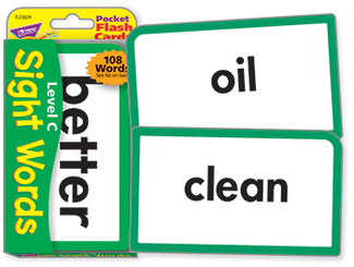 Picture of Pocket flash cards sight words c