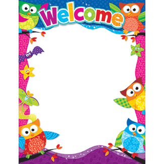 Picture of Welcome owl stars learning chart