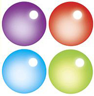 Picture of Rainbow gel superspots stickers