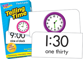 Picture of Flash cards telling time 96/box