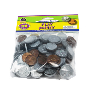 Picture of Play money assorted coins