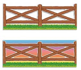 Picture of Wild west fence jumbo border