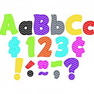 Picture of Chevron funtastic 4in letters combo  pack