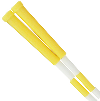 Picture of Plastic segmented ropes 8ft yellow  & white