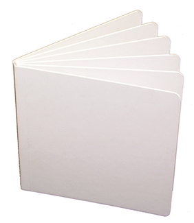 Picture of White hardcover blank book 5 x 5