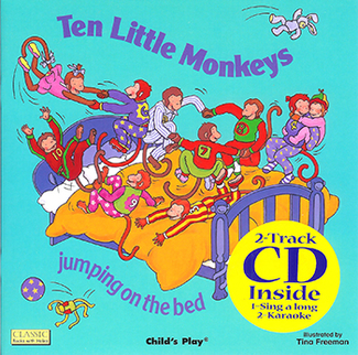 Picture of Ten little monkeys 8x8 book with cd