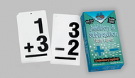 Double value vertical flash cards  addition subtraction