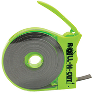 Magnetic tape with self cutting  dispenser