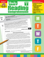 Daily reading comprehension gr 7