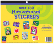 Jumbo sticker books 480 ct  motivational