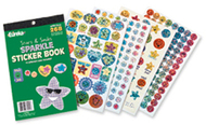 Sticker book stars & smiles 268/pk  sparkle