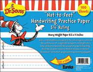 Dr seuss hat to feet 100sht  handwriting practice paper