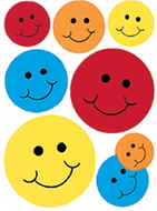 Window cling smiles 12 x 17