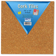 Cork tiles 12in x 12in set of 4