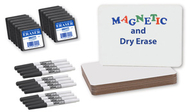 Magnetic dry erase board 12pk class  pack 9x12