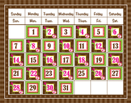 Brown sassy solids calendar