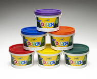Crayola dough set of 6 tubs red  orange green yellow purple blue