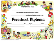 Diplomas preschool 30 pk 8.5 x 11