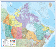 Canada laminated map