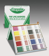 Crayola classpack markers 200 ct  non washable fine tip