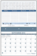 16 month sept - dec wall notebook  calendar