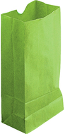 Colored craft bags lime green
