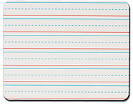 Rectangular handwriting lined 6pk  replacement dry erase sheets