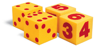 Giant soft cubes numeral 2/pk 5  square