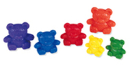Three bear family rainbow 96/pk  set 3 sizes 6 colors