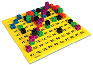 Hundreds number board 12 x 12  plastic double-sided